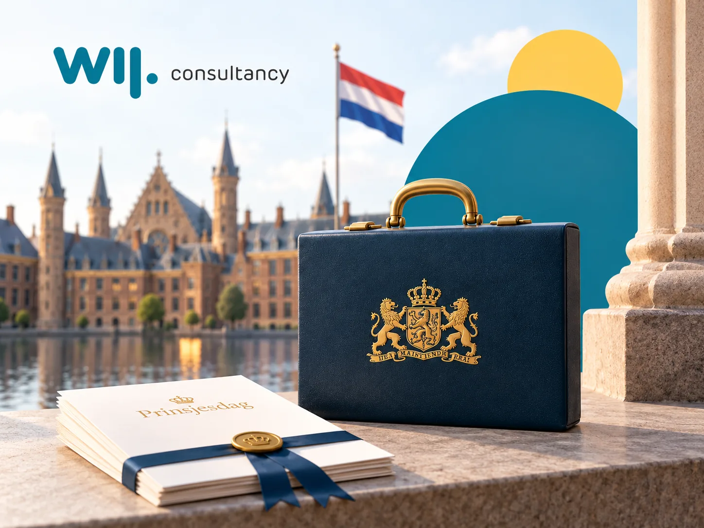 Prinsjesdag 2026: koffertje en Prinsjesdagstukken bij het Binnenhof