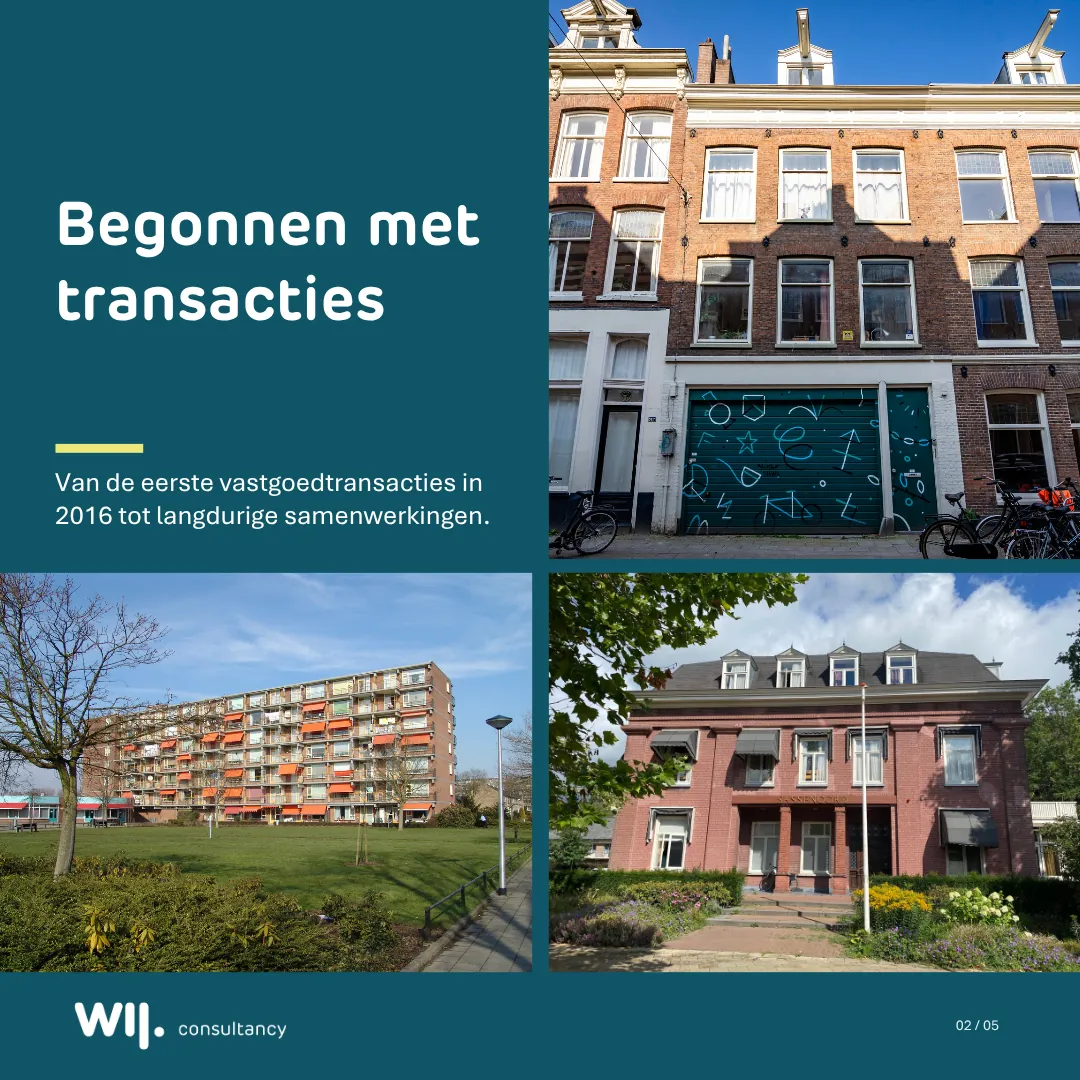 Begonnen met transacties: van de eerste vastgoedtransacties in 2016 tot langdurige samenwerkingen