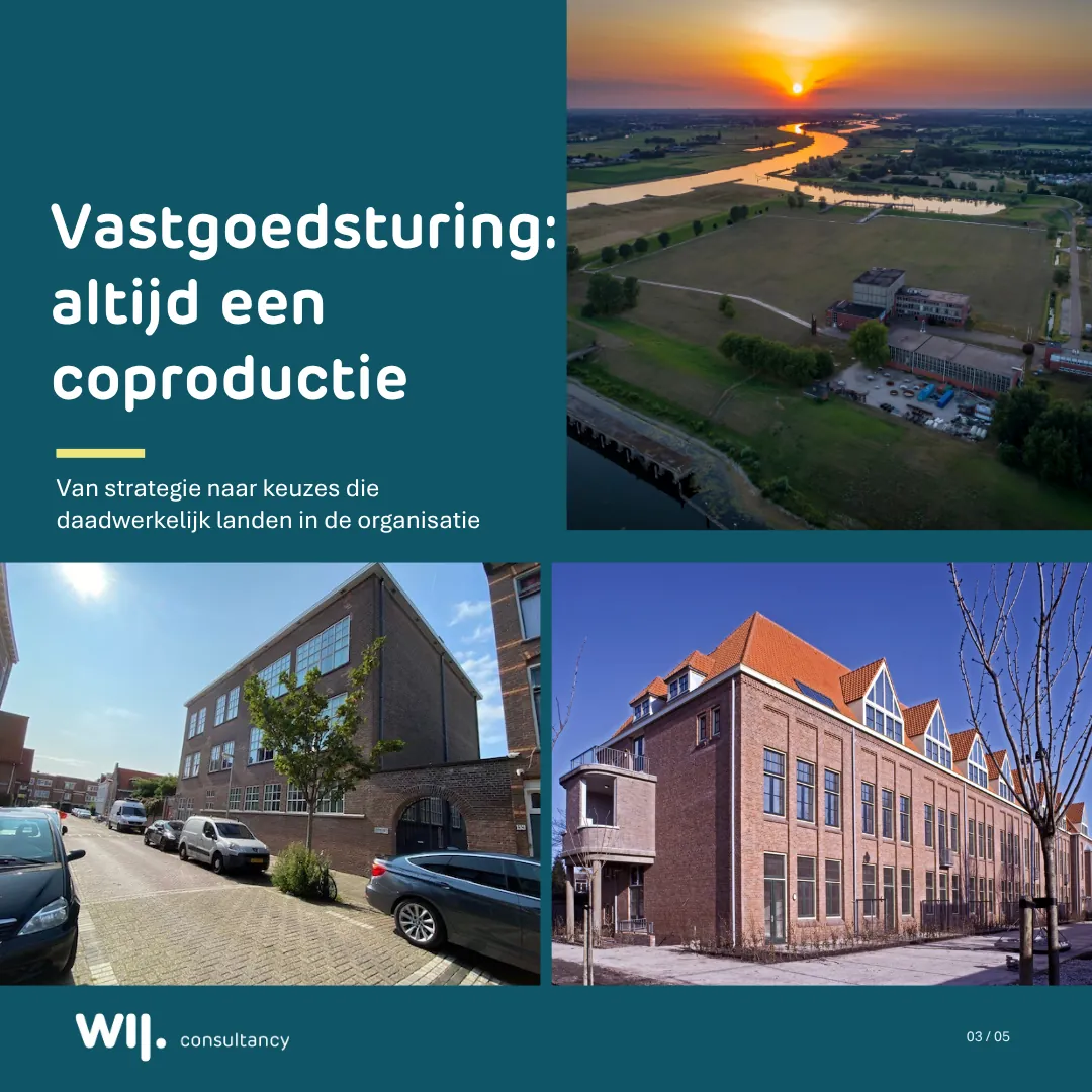 Vastgoedsturing: altijd een coproductie, van strategie naar keuzes die landen in de organisatie