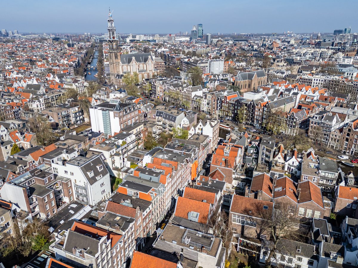 Luchtfoto Jordaan Amsterdam