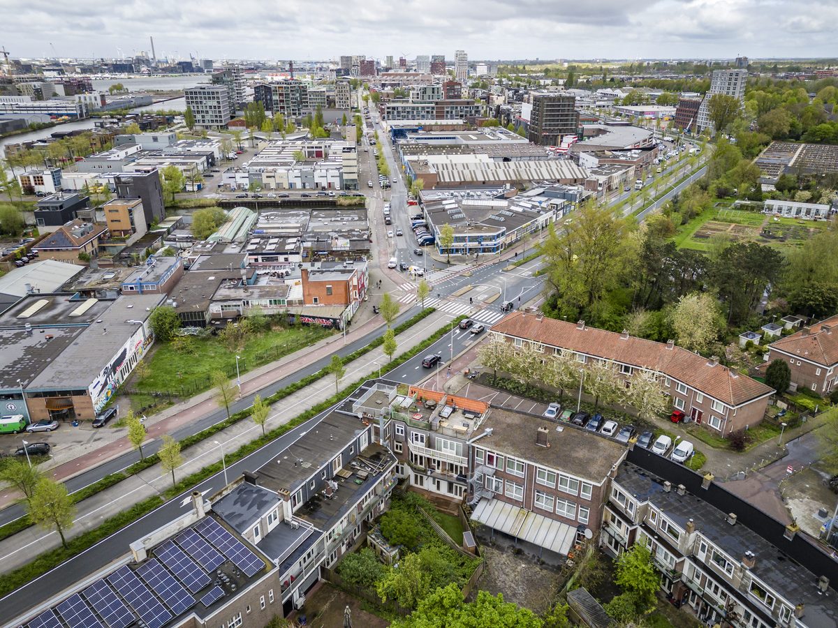 Luchtfoto Volewijck Amsterdam Noord