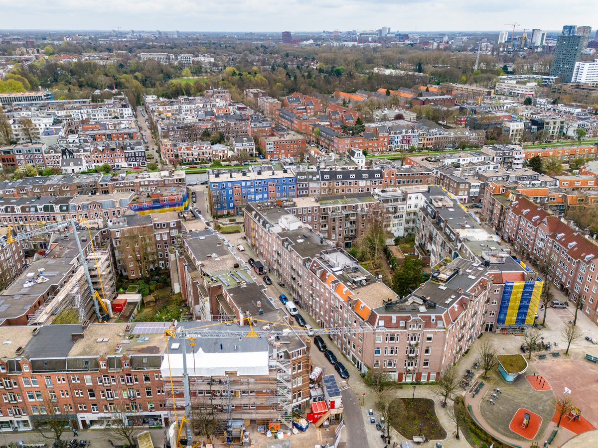 Luchtfoto Transvaalbuurt Amsterdam